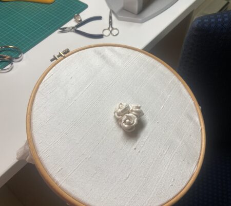 Ringkissen in Arbeit – Gut Ring will Weile haben